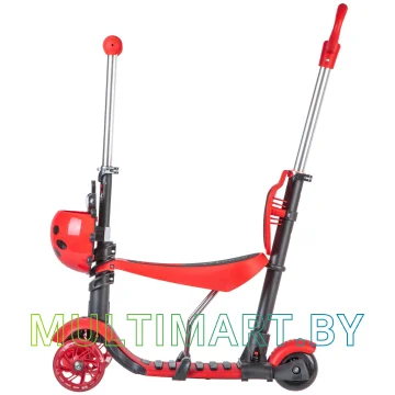 Самокат Novatrack Disco-Kids Saddle Pro 120SB.DISCOKIDS.RD9 (красный, 2019) картинка 3
